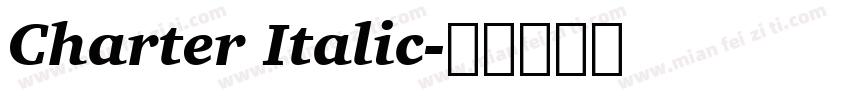 Charter Italic字体转换